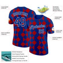 Charger l'image dans la galerie, Custom Royal White-Red Norway Geometric Performance T-Shirt