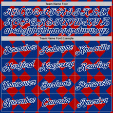 Charger l'image dans la galerie, Custom Royal White-Red Norway Geometric Performance T-Shirt