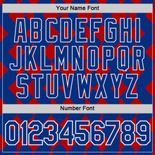 Charger l'image dans la galerie, Custom Royal White-Red Norway Geometric Performance T-Shirt