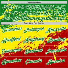 Charger l'image dans la galerie, Custom Grass Green White Light Yellow-Red Senegal Grunge Performance T-Shirt