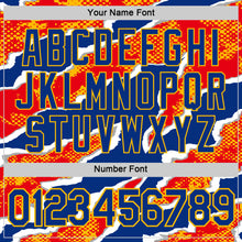 Charger l'image dans la galerie, Custom Royal Red-Gold Spain Claw Rip Torn Performance T-Shirt