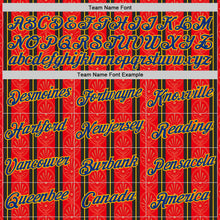 Laden Sie das Bild in den Galerie-Viewer, Custom Red Royal-Gold Spain Stripe Performance T-Shirt