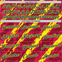 Laden Sie das Bild in den Galerie-Viewer, Custom Red Royal-Light Yellow Spain Splash Performance T-Shirt