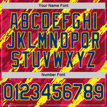 Laden Sie das Bild in den Galerie-Viewer, Custom Red Royal-Light Yellow Spain Splash Performance T-Shirt