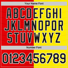 Charger l'image dans la galerie, Custom Gold Black Red-White Spain Split Stripe Performance T-Shirt