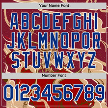 Charger l'image dans la galerie, Custom Crimson Royal-White Spain Skeleton OX Performance T-Shirt