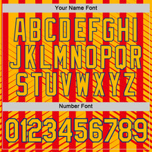 Загрузить изображение в средство просмотра галереи, Custom Red Gold-Royal Spain Stripe Performance T-Shirt