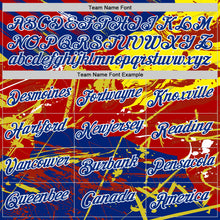 Charger l'image dans la galerie, Custom Royal Red Yellow-White Spain Splash Performance T-Shirt