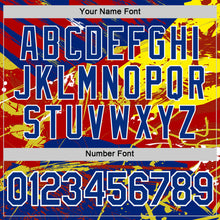 Charger l'image dans la galerie, Custom Royal Red Yellow-White Spain Splash Performance T-Shirt