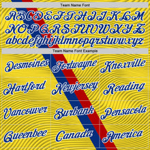Загрузить изображение в средство просмотра галереи, Custom Yellow Royal Red-White Spain Wave Stripe Performance T-Shirt