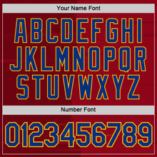 Laden Sie das Bild in den Galerie-Viewer, Custom Red Royal-Gold Spain Brush Stroke Performance T-Shirt