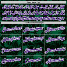 Load image into Gallery viewer, Custom Green Purple-White Saudi Arabia Tropical Palm Trees Performance T-Shirt