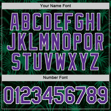 Load image into Gallery viewer, Custom Green Purple-White Saudi Arabia Tropical Palm Trees Performance T-Shirt