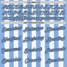 Charger l'image dans la galerie, Custom White Light Blue-Black Uruguay Stripe Performance T-Shirt