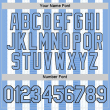 Charger l'image dans la galerie, Custom White Light Blue-Black Uruguay Stripe Performance T-Shirt