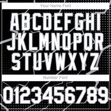 Load image into Gallery viewer, Custom Black White-Gray 3D Pattern Design Lightning Polka Dot Authentic Baseball Jersey