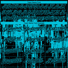 Load image into Gallery viewer, Custom Black Lakes Blue 3D Pattern Design Dripping Splatter Paint Authentic Baseball Jersey