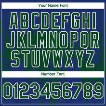 Load image into Gallery viewer, Custom Royal Green-White 3D Pattern Design Dripping Splatter Paint Authentic Baseball Jersey