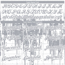 Load image into Gallery viewer, Custom White Gray 3D Pattern Design Dripping Splatter Paint Authentic Baseball Jersey