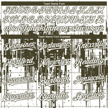 Load image into Gallery viewer, Custom White Olive 3D Pattern Design Dripping Splatter Paint Authentic Baseball Jersey