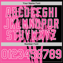 Charger l'image dans la galerie, Custom Black Pink-White 3D Pattern Design Hawaii Palm Trees Tropical Coconut Authentic Baseball Jersey