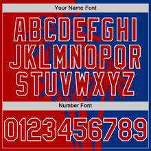 Charger l'image dans la galerie, Custom Royal Red-White 3D Pattern Design Hawaii Palm Trees Tropical Coconut Authentic Baseball Jersey