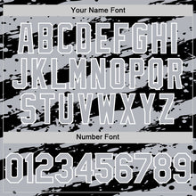 Charger l'image dans la galerie, Custom Gray Black-White 3D Pattern Design Paint Splash Stripe Authentic Baseball Jersey