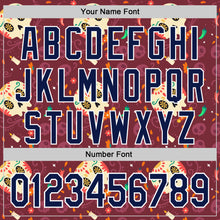 Charger l'image dans la galerie, Custom Burgundy Navy-White Sugar Skull Day of the Dead Mexican Folk Art Authentic Baseball Jersey