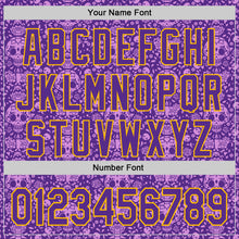 Load image into Gallery viewer, Custom Purple Gold Sugar Skull Day of the Dead Mexican Folk Art Authentic Baseball Jersey