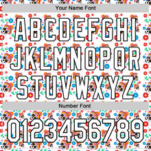 Load image into Gallery viewer, Custom White Black Sugar Skull Day of the Dead Mexican Folk Art Authentic Baseball Jersey