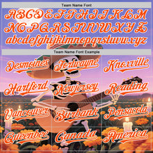 Load image into Gallery viewer, Custom Purple Orange-White Sugar Skull Day of the Dead Mexican Folk Art Authentic Baseball Jersey