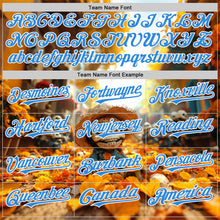 Load image into Gallery viewer, Custom White Electric Blue Sugar Skull Day of the Dead Mexican Folk Art Authentic Baseball Jersey