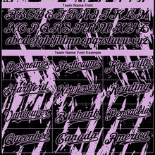 Laden Sie das Bild in den Galerie-Viewer, Custom Black Light Purple 3D Pattern Design Splatter Torn Sharp Brush Stroke Authentic Baseball Jersey