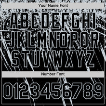 Загрузить изображение в средство просмотра галереи, Custom Black Silver Distressed Scratch Brush Stroke Authentic Baseball Jersey