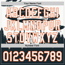 Load image into Gallery viewer, Custom White Orange-Black 3D Pattern Design UFO Alien Abduction Authentic Baseball Jersey