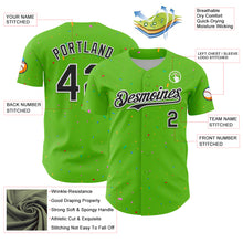 Laden Sie das Bild in den Galerie-Viewer, Custom Aurora Green Black-White 3D Pattern Design Confetti Colorful Speckle Authentic Baseball Jersey