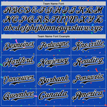 Load image into Gallery viewer, Custom Thunder Blue Black-White 3D Pattern Design Confetti Colorful Speckle Authentic Baseball Jersey
