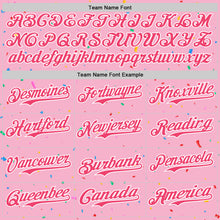 Load image into Gallery viewer, Custom Light Pink Neon Pink-White 3D Pattern Design Confetti Colorful Speckle Authentic Baseball Jersey