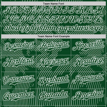 Загрузить изображение в средство просмотра галереи, Custom Green White Curve Lines Authentic Baseball Jersey