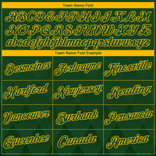 Load image into Gallery viewer, Custom Green-Gold 3D Pattern Diamond Vintage Argyle Performance T-Shirt