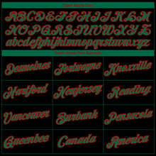 Load image into Gallery viewer, Custom Black Kelly Green-Red 3D Pattern Zebra Performance T-Shirt