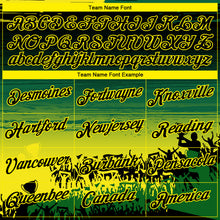 Загрузить изображение в средство просмотра галереи, Custom Black Kelly Green-Light Yellow 3D Pattern Leopard Performance T-Shirt