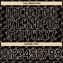 Laden Sie das Bild in den Galerie-Viewer, Custom Black-City Cream Diamond Crosshatch Sportswear Performance T-Shirt