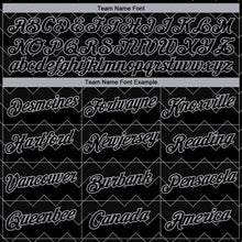 Laden Sie das Bild in den Galerie-Viewer, Custom Black-Gray Zigzag Wave Sportswear Performance T-Shirt