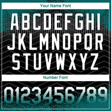 Charger l'image dans la galerie, Custom Teal Black-White Gradient Speckle Geometric Sportswear Performance T-Shirt