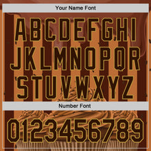 Load image into Gallery viewer, Custom Brown-Old Gold Foodie Food Dessert Chocolate Ice Cream Authentic Baseball Jersey