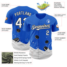 Загрузить изображение в средство просмотра галереи, Custom Thunder Blue White-Black Foodie Food Cookies And Milk Authentic Baseball Jersey