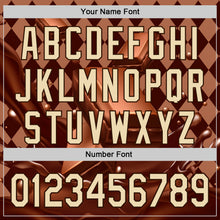 Load image into Gallery viewer, Custom Brown-Cream Foodie Food Dessert Chocolate Authentic Baseball Jersey