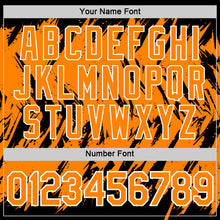 Charger l'image dans la galerie, Custom Black Bay Orange-White Torn Sharp Brush Stroke Splatter Performance T-Shirt