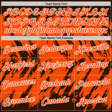 Загрузить изображение в средство просмотра галереи, Custom Brown Orange-White Torn Sharp Brush Stroke Splatter Performance T-Shirt